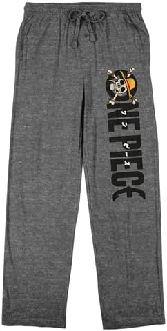 Bioworld One Piece (Manga) Title Logo Men's Heather Gray Sleep Pants