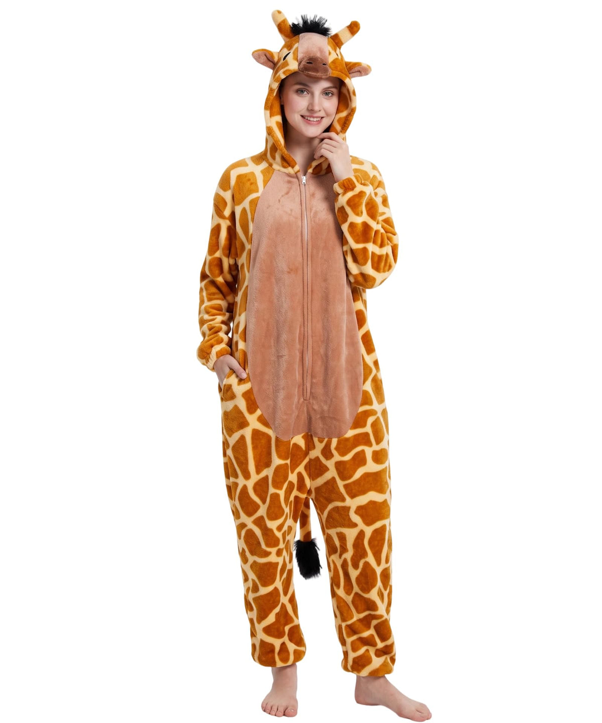 Hundredmore Adult Onesie Pajamas Animal Costume One Piece Loungewear