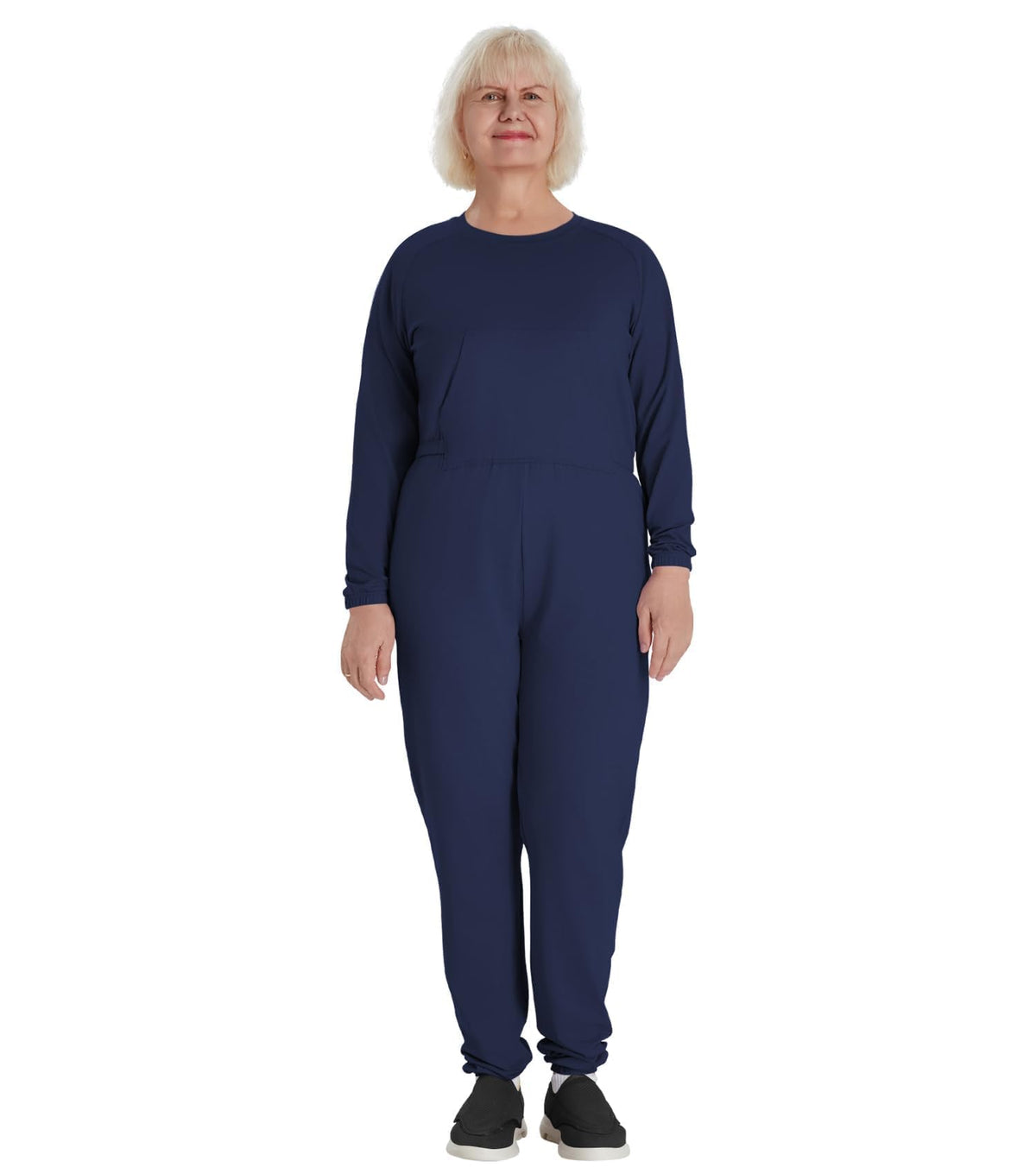 Adaptive Clothing for Women Anti-Strip Back-Zip Jumpsuit for Elderly Women