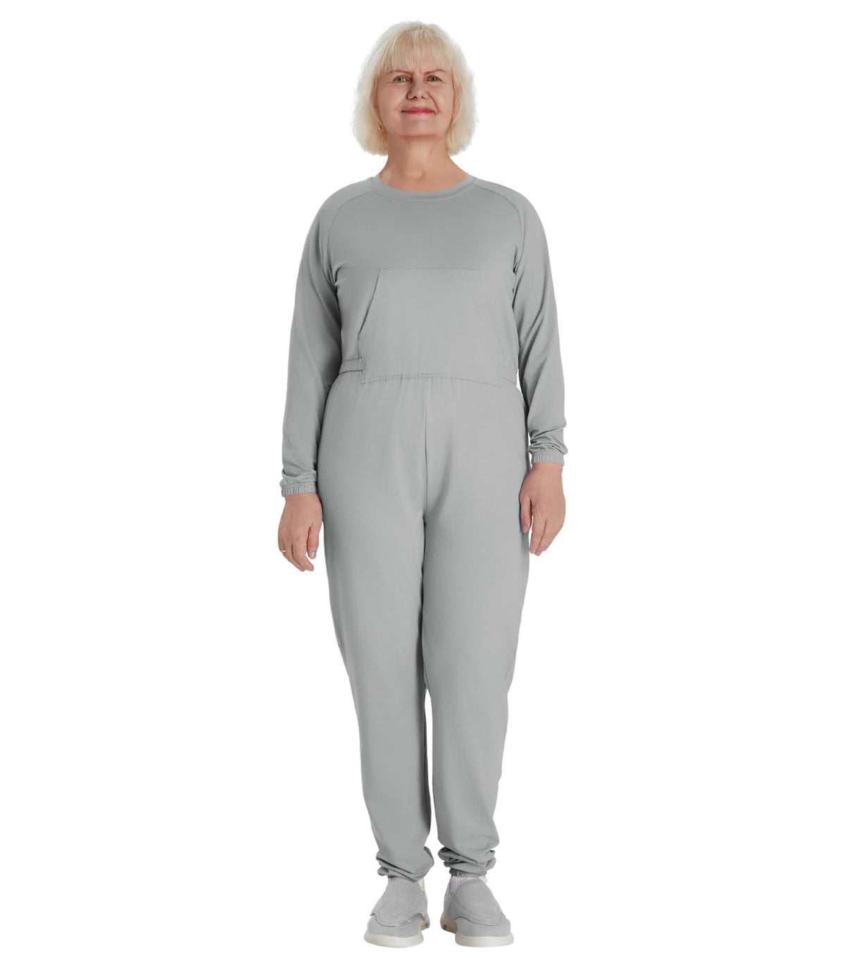 Adaptive Clothing for Women Anti-Strip Back-Zip Jumpsuit for Elderly Women