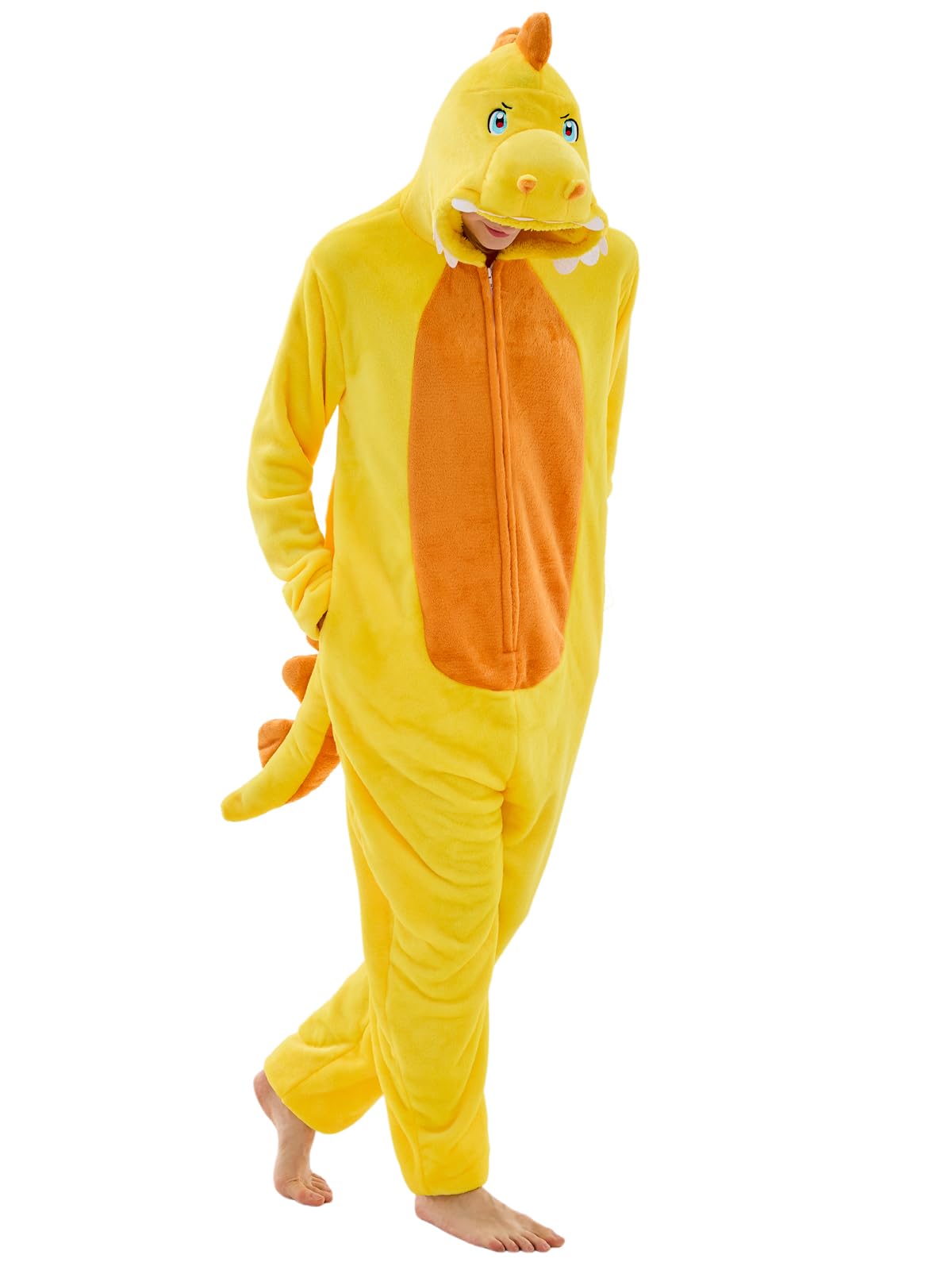 Unisex Adult Onesie Pajamas Animal One Piece Snug Fit Halloween Costume Sleepwear Homewear