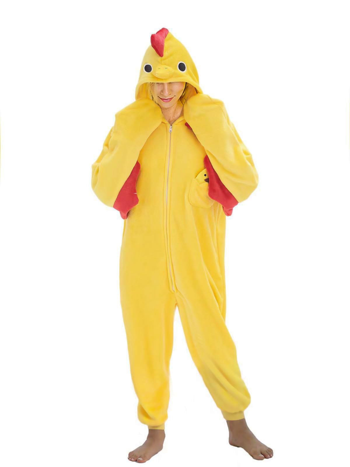 Unisex Adult Onesie Pajamas Animal One Piece Snug Fit Halloween Costume Sleepwear Homewear
