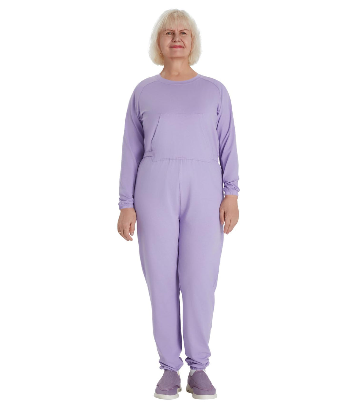 Adaptive Clothing for Women Anti-Strip Back-Zip Jumpsuit for Elderly Women