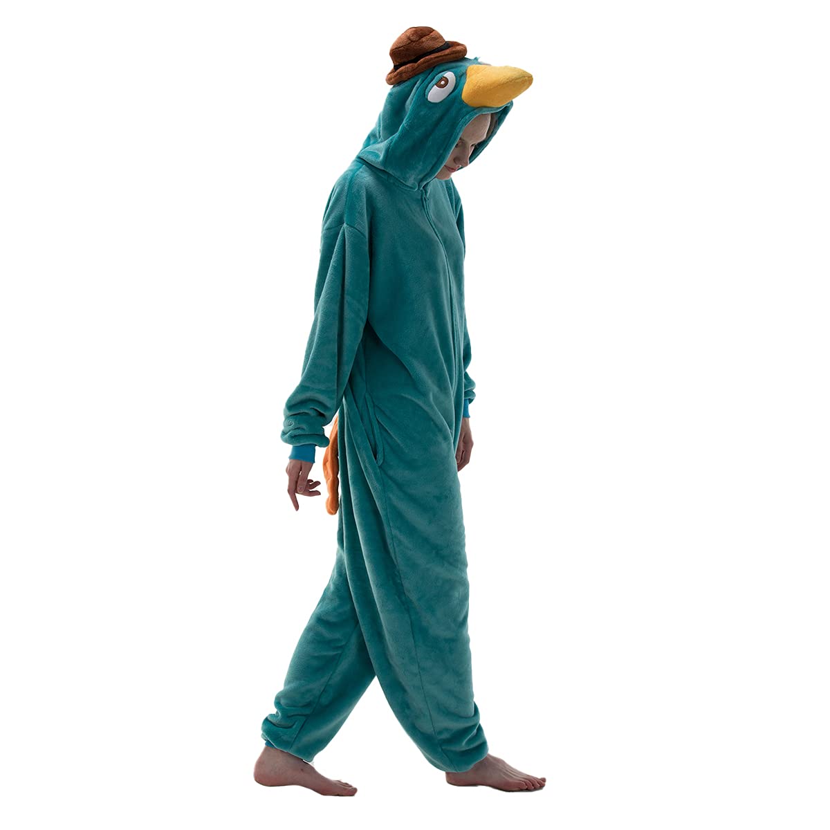 COSUSKET Snug Fit Unisex Adult Onesie Pajamas, Flannel Cosplay Animal One Piece Halloween Costume Sleepwear Homewear