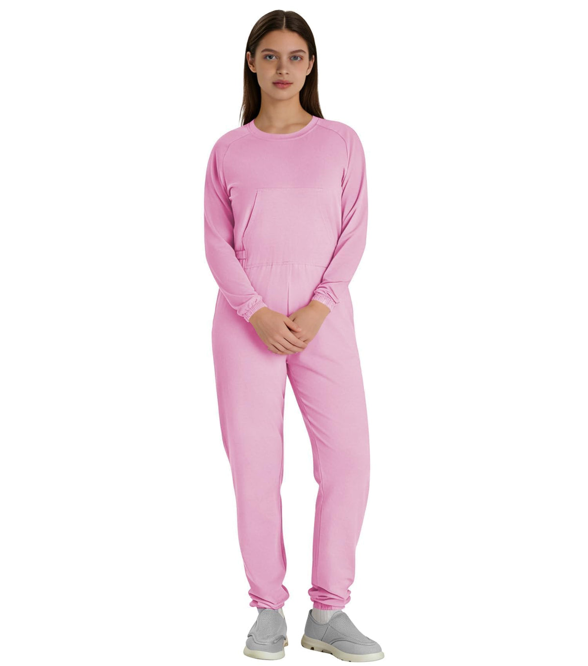 Adaptive Clothing for Women Anti-Strip Back-Zip Jumpsuit for Elderly Women