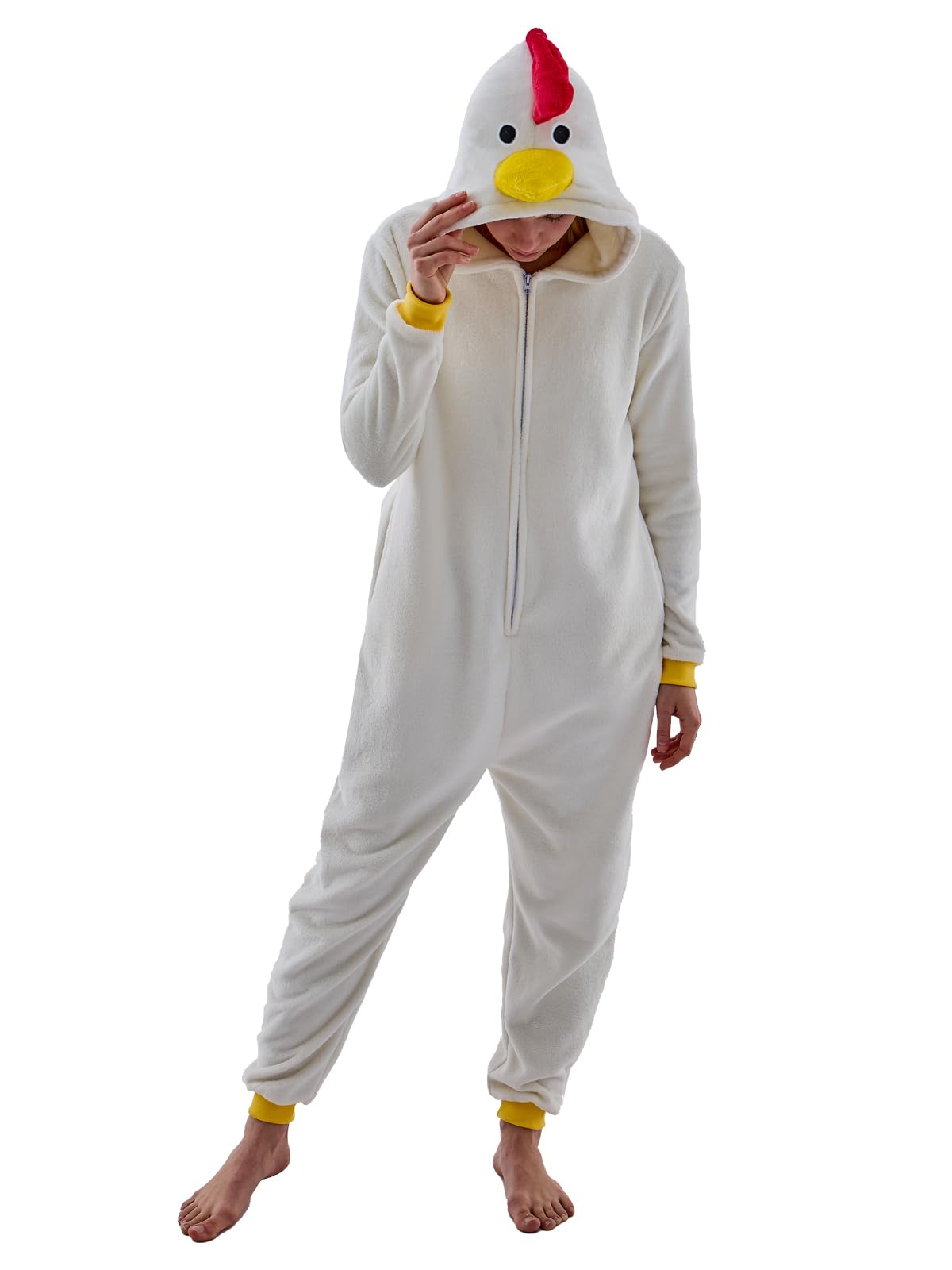 Unisex Adult Onesie Pajamas Animal One Piece Snug Fit Halloween Costume Sleepwear Homewear