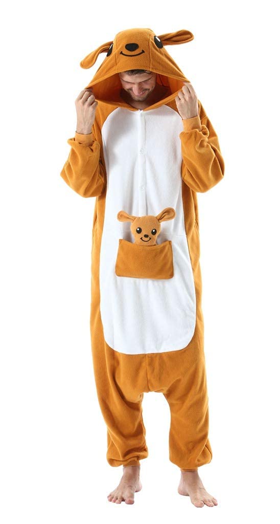 SAMGU Adult Onesie Animal Halloween Cosplay Costume One Piece Pajamas for Women and Men