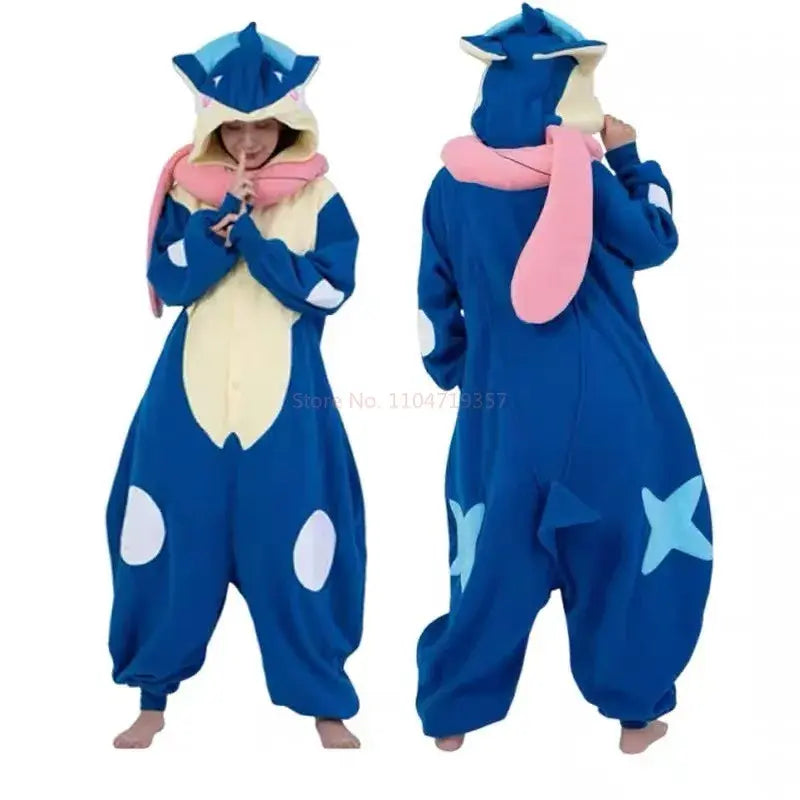 Greninja Onesie Kigurumi Lucario Pajamas Adult Cosplay Costume Unisex Anime Pijamas Halloween Christmas Costume Pijama Toys Gift