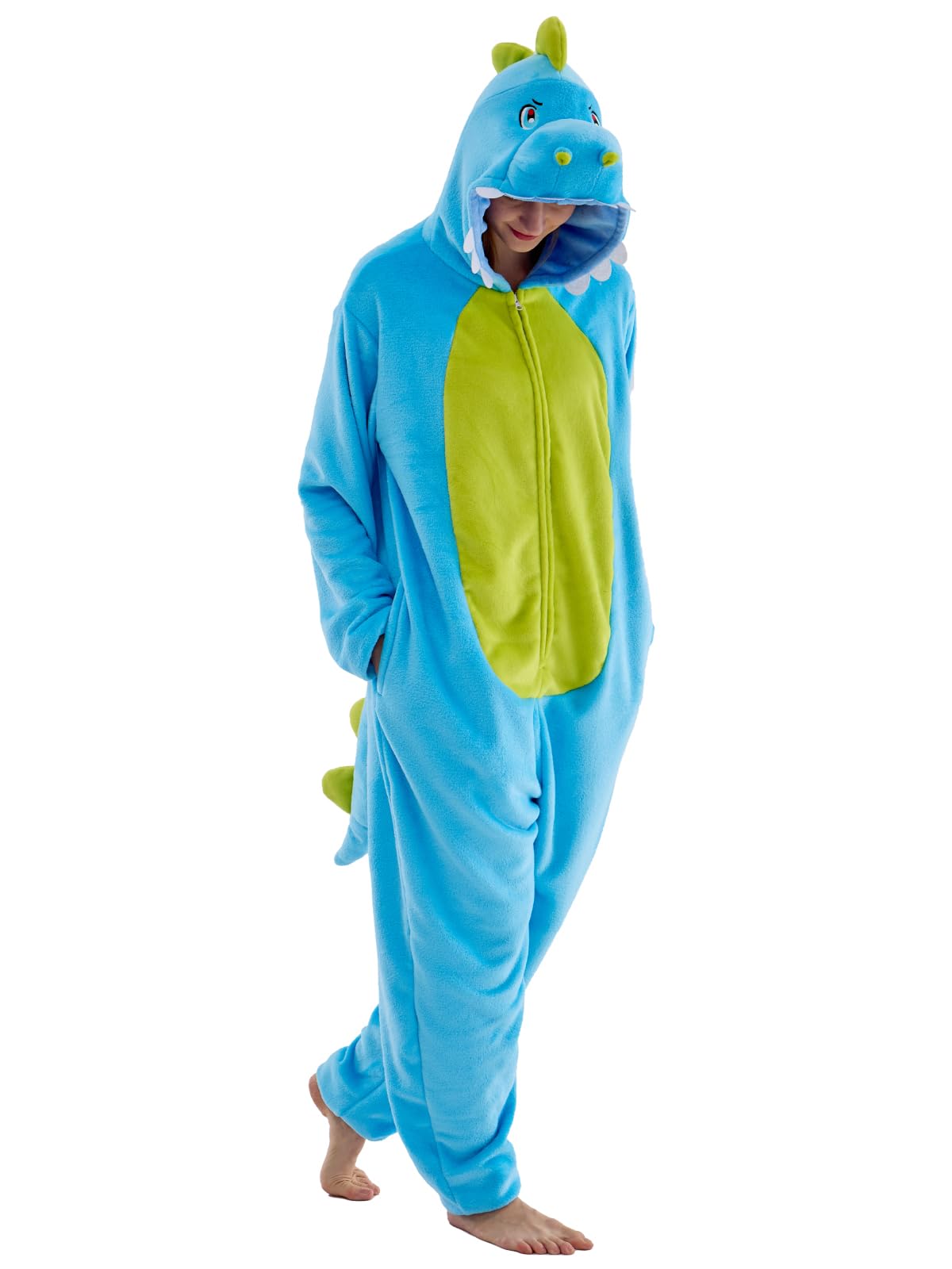 Unisex Adult Onesie Pajamas Animal One Piece Snug Fit Halloween Costume Sleepwear Homewear