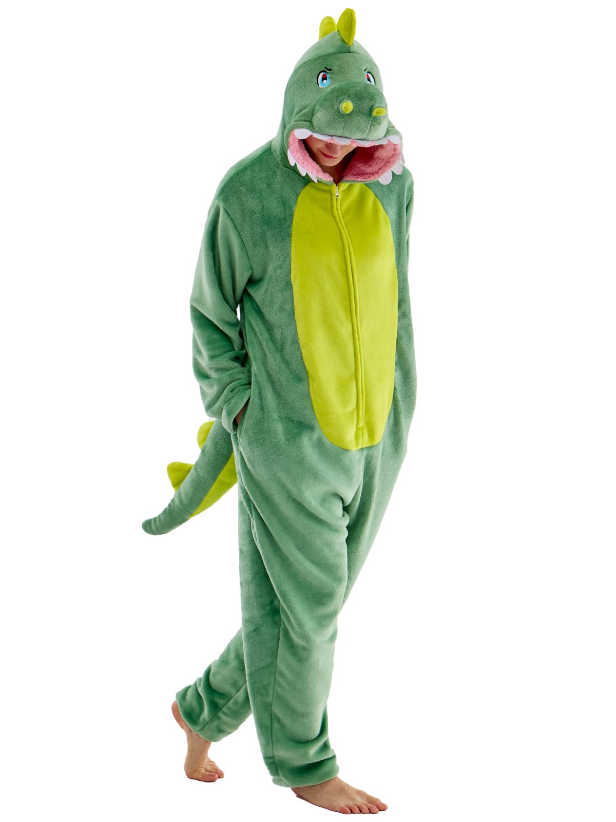 Unisex Adult Onesie Pajamas Animal One Piece Snug Fit Halloween Costume Sleepwear Homewear