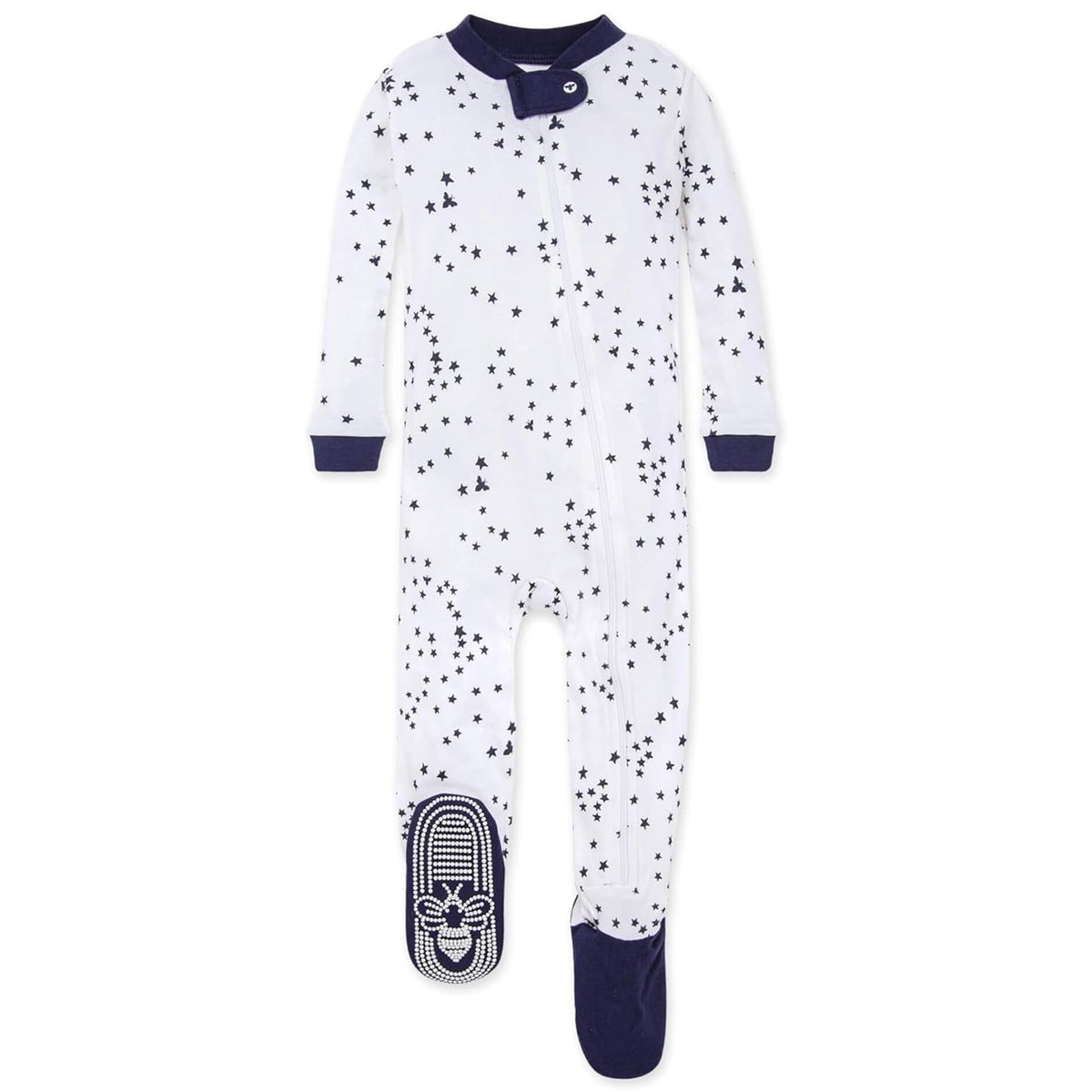 Burt's Bees Baby Boys Organic Cotton, Snug Fit Footed Sleeper Pajamas