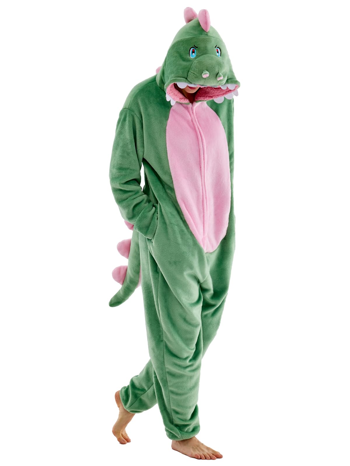 Unisex Adult Onesie Pajamas Animal One Piece Snug Fit Halloween Costume Sleepwear Homewear