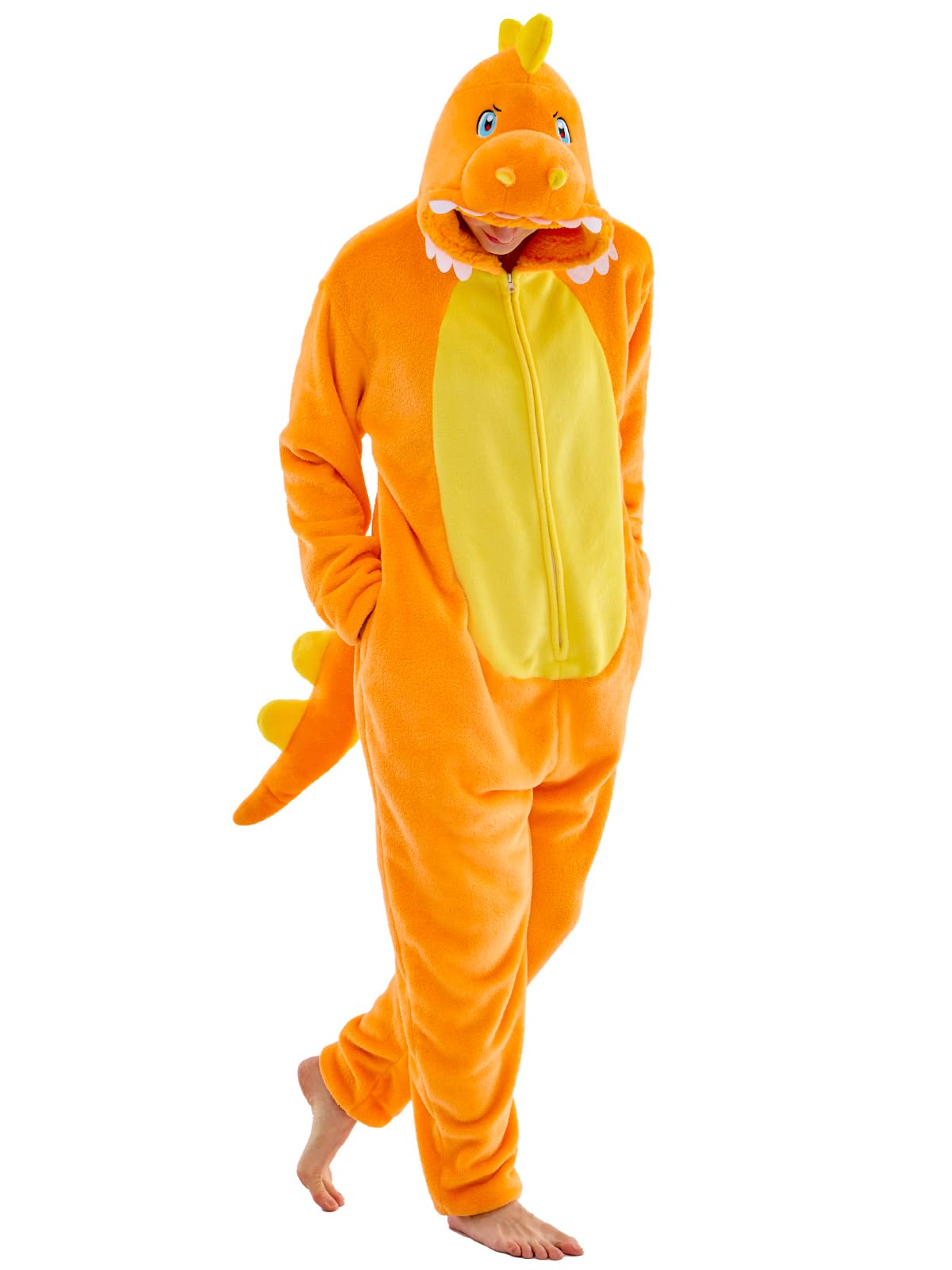 Unisex Adult Onesie Pajamas Animal One Piece Snug Fit Halloween Costume Sleepwear Homewear