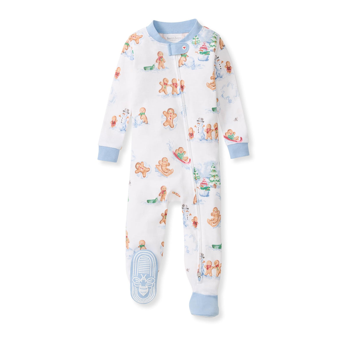 Burt's Bees Baby Boys Organic Cotton, Snug Fit Footed Sleeper Pajamas