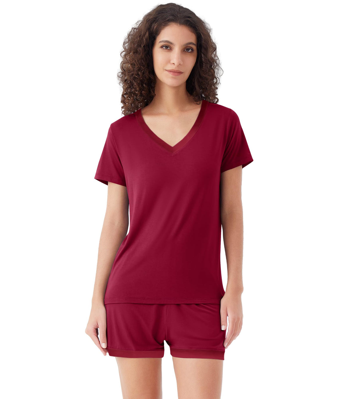 WiWi Bamboo Viscose Womens Pajamas Cooling Sleepwear for Hot Flashes S-4X