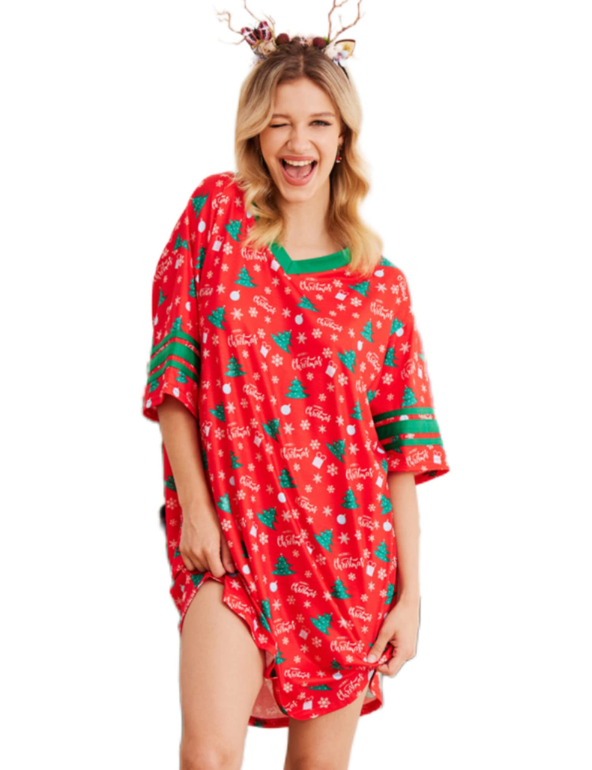 Ekouaer Nightgowns for Women Cotton Night Gowns Short Sleeve Sleepwear