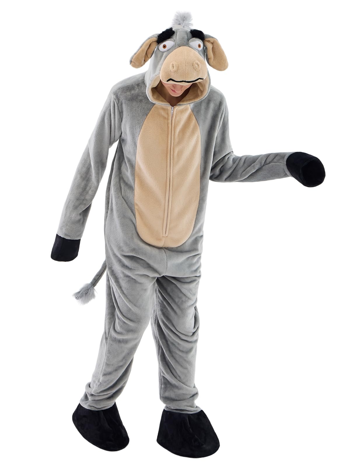 Unisex Adult Onesie Pajamas Animal One Piece Snug Fit Halloween Costume Sleepwear Homewear