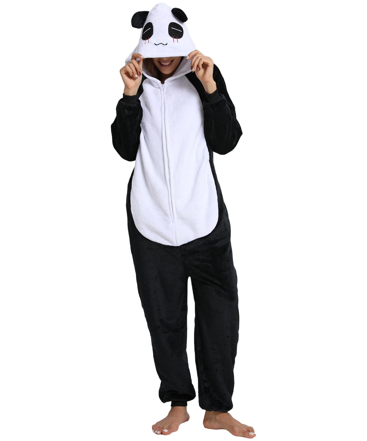 Hundredmore Adult Onesie Pajamas Animal Costume One Piece Loungewear