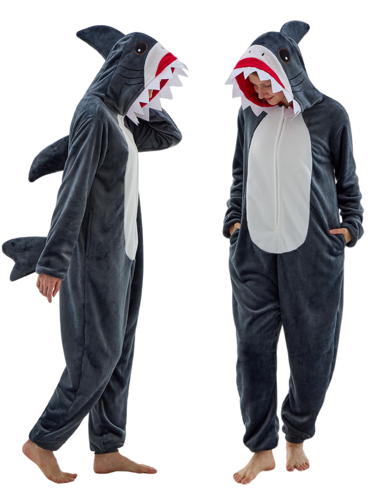 Unisex Adult Onesie Pajamas Animal One Piece Snug Fit Halloween Costume Sleepwear Homewear