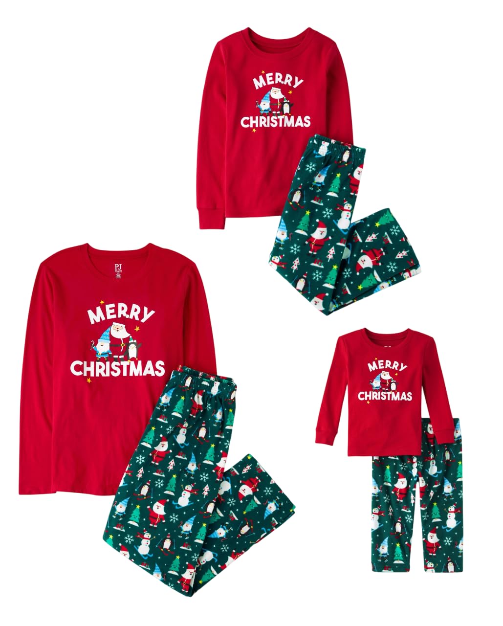 The Children's Place Family Matching Holiday Pajama Sets, Fleece