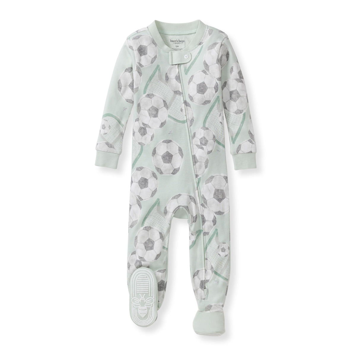 Burt's Bees Baby Boys Organic Cotton, Snug Fit Footed Sleeper Pajamas