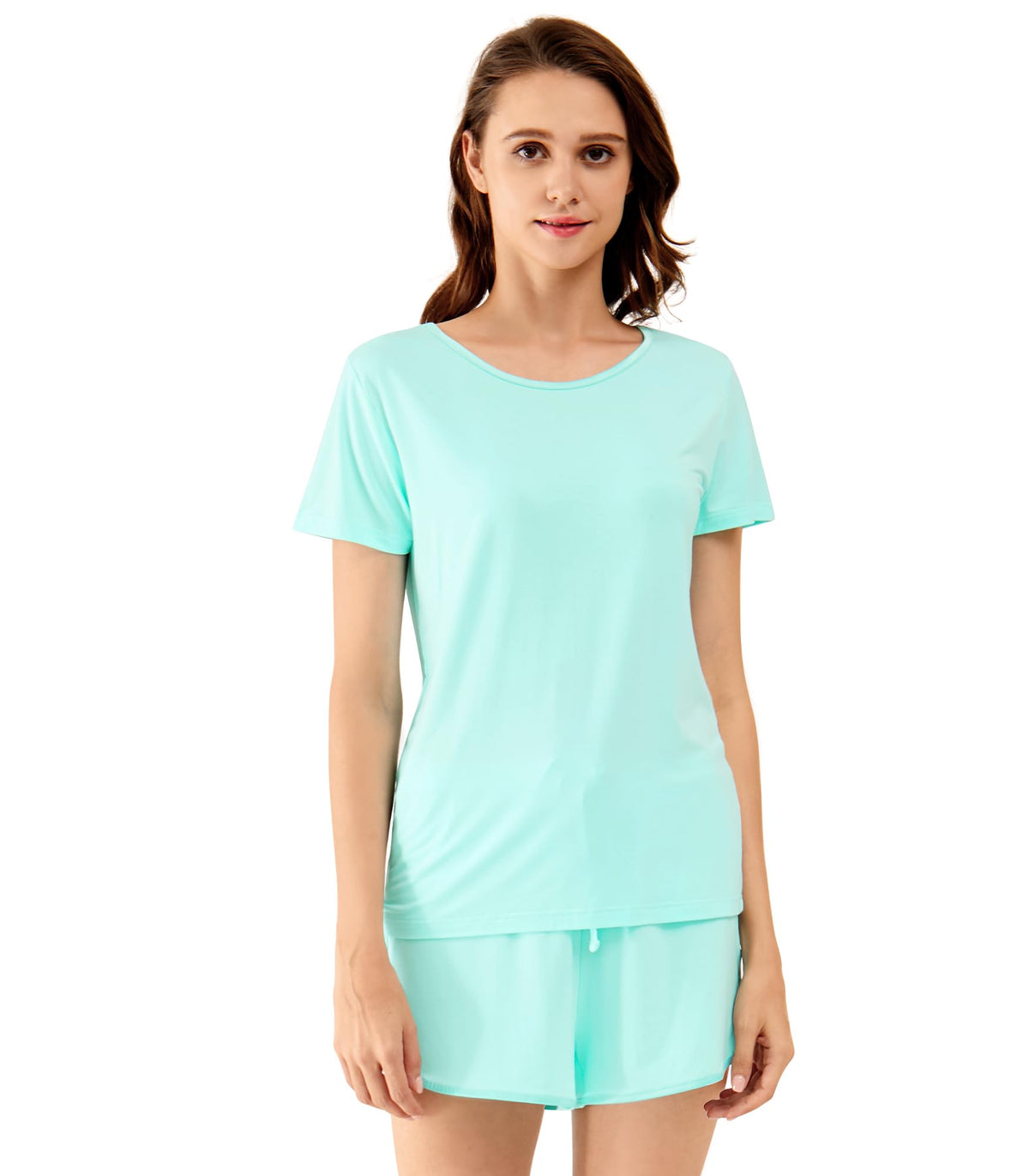 WiWi Bamboo Viscose Womens Pajamas Cooling Sleepwear for Hot Flashes S-4X