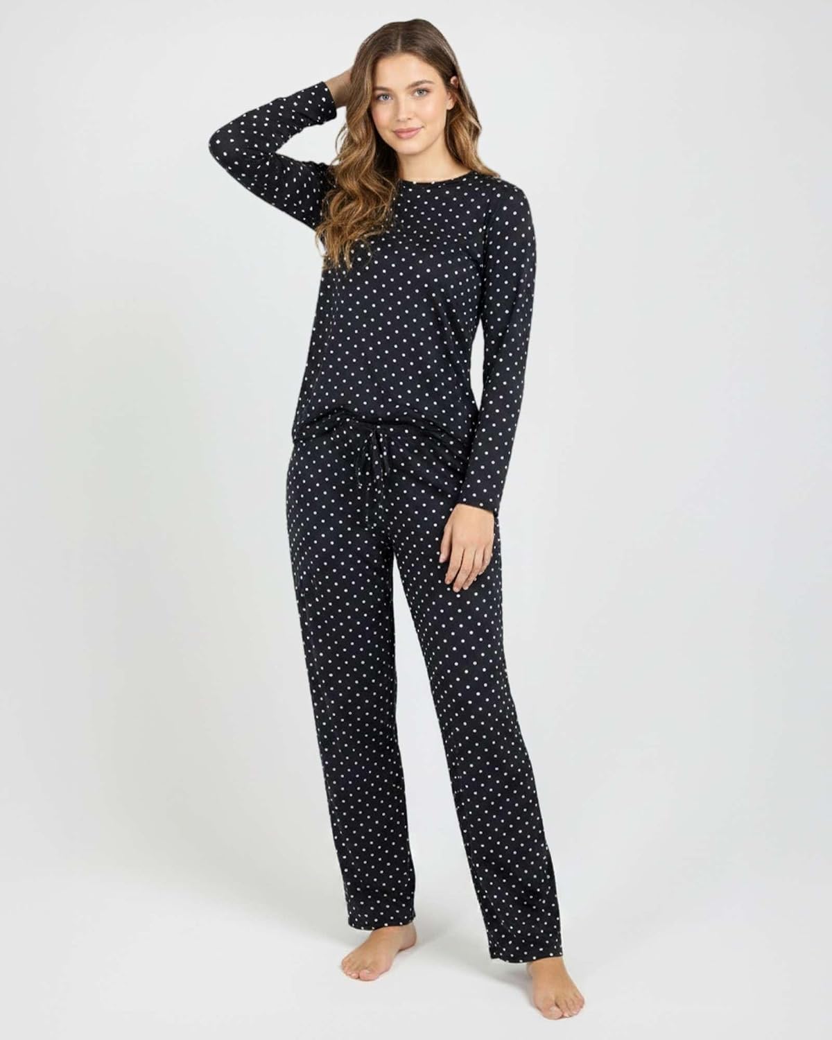 2 Pack Women's Pajama Sets Long Sleeve Sleepwear Comfy Cute Loungewear PJ