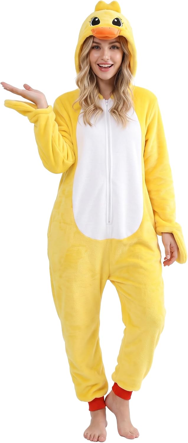 Unisex Adult Onesie Pajamas Animal One Piece Pajamas Halloween Costume Sleepwear Homewear