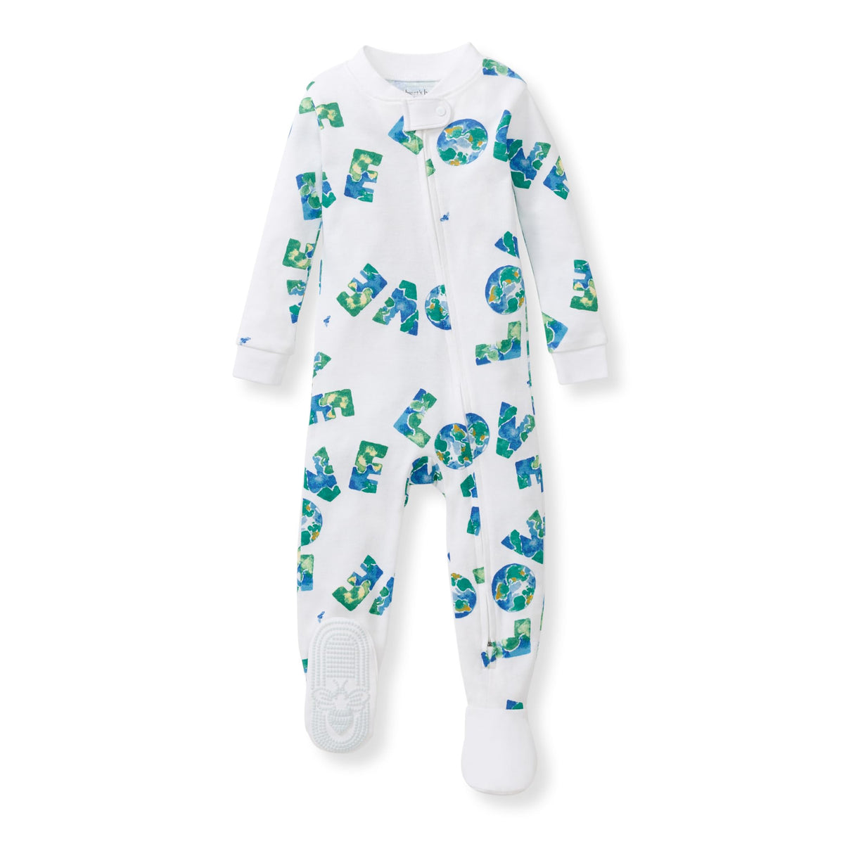 Burt's Bees Baby Boys Organic Cotton, Snug Fit Footed Sleeper Pajamas