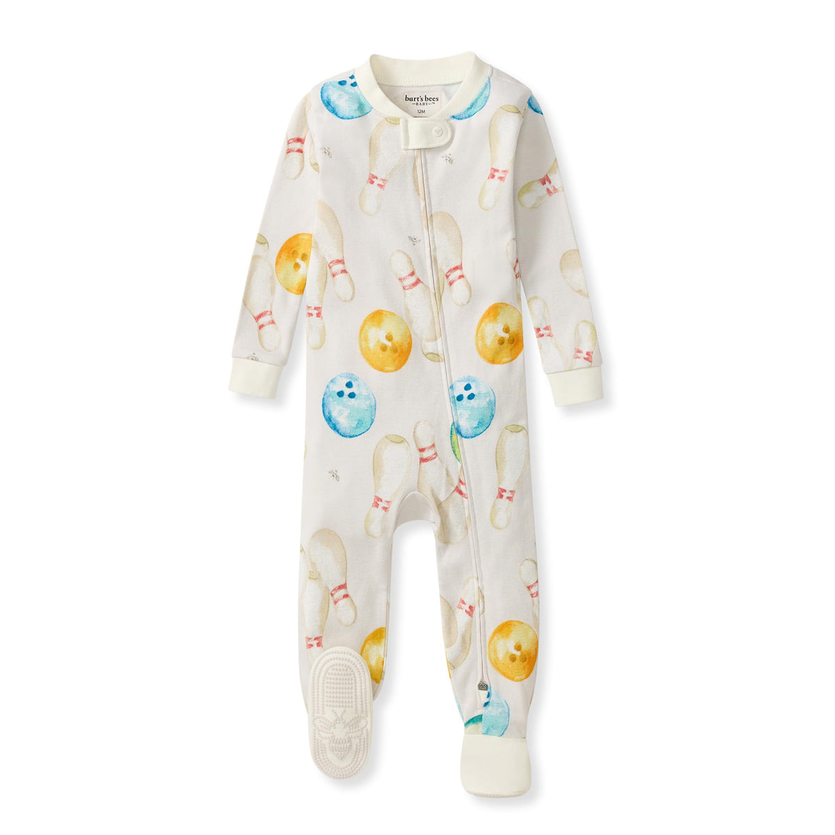 Burt's Bees Baby Boys Organic Cotton, Snug Fit Footed Sleeper Pajamas