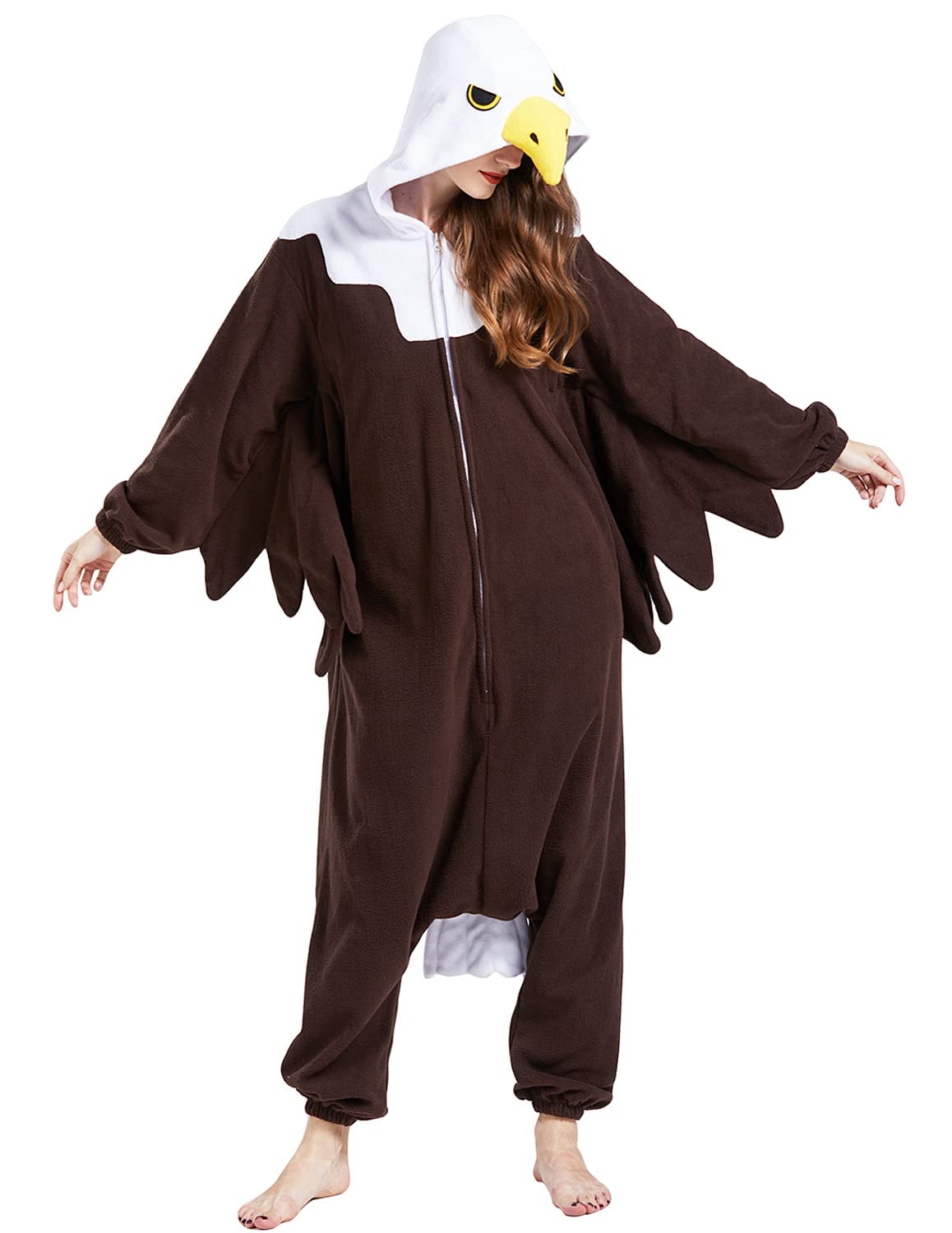 SAMGU Adult Onesie Animal Halloween Cosplay Costume One Piece Pajamas for Women and Men