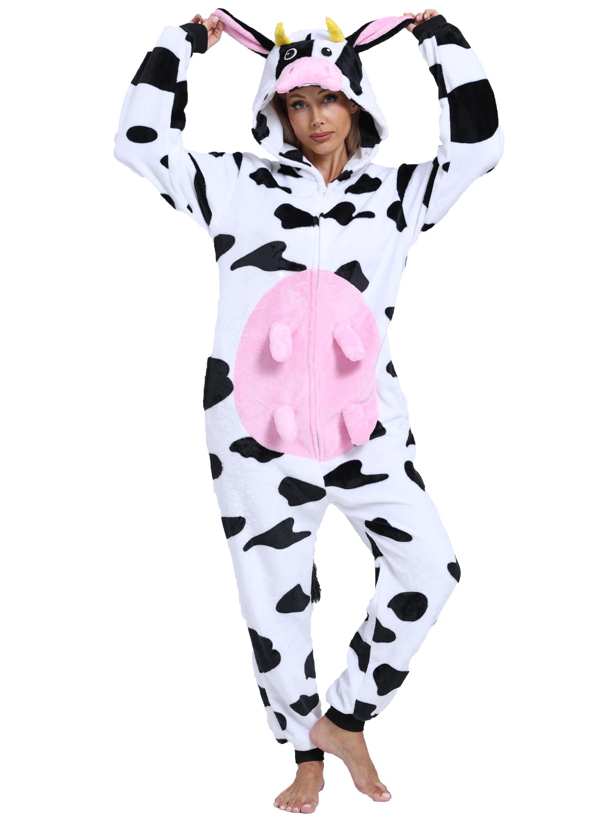 Adult Onesie Pajamas Animal One Piece Costume Halloween Cosplay for Women Men
