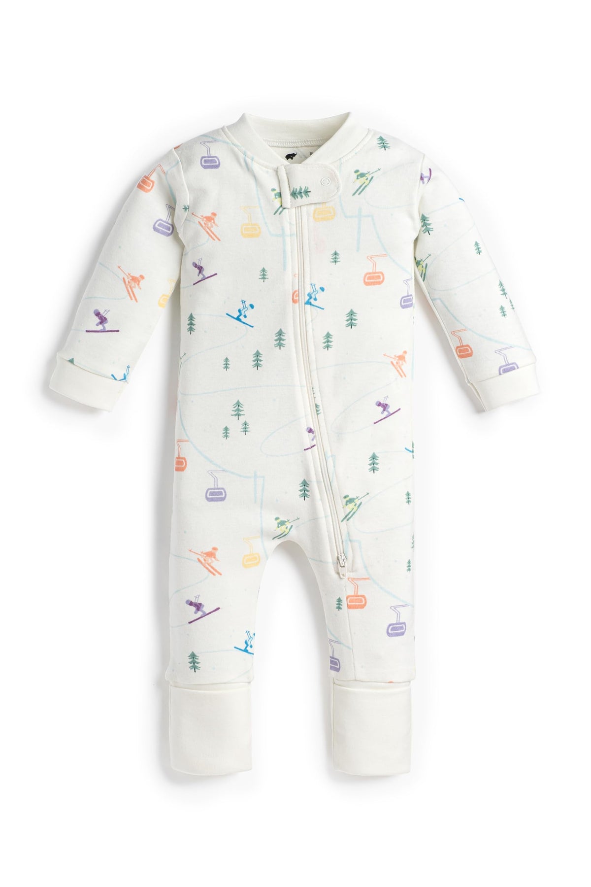 MONICA + ANDY One Piece Baby Pajamas, 100% Organic Baby Clothes for Girls and Boys, Sizes For Newborn and Infant