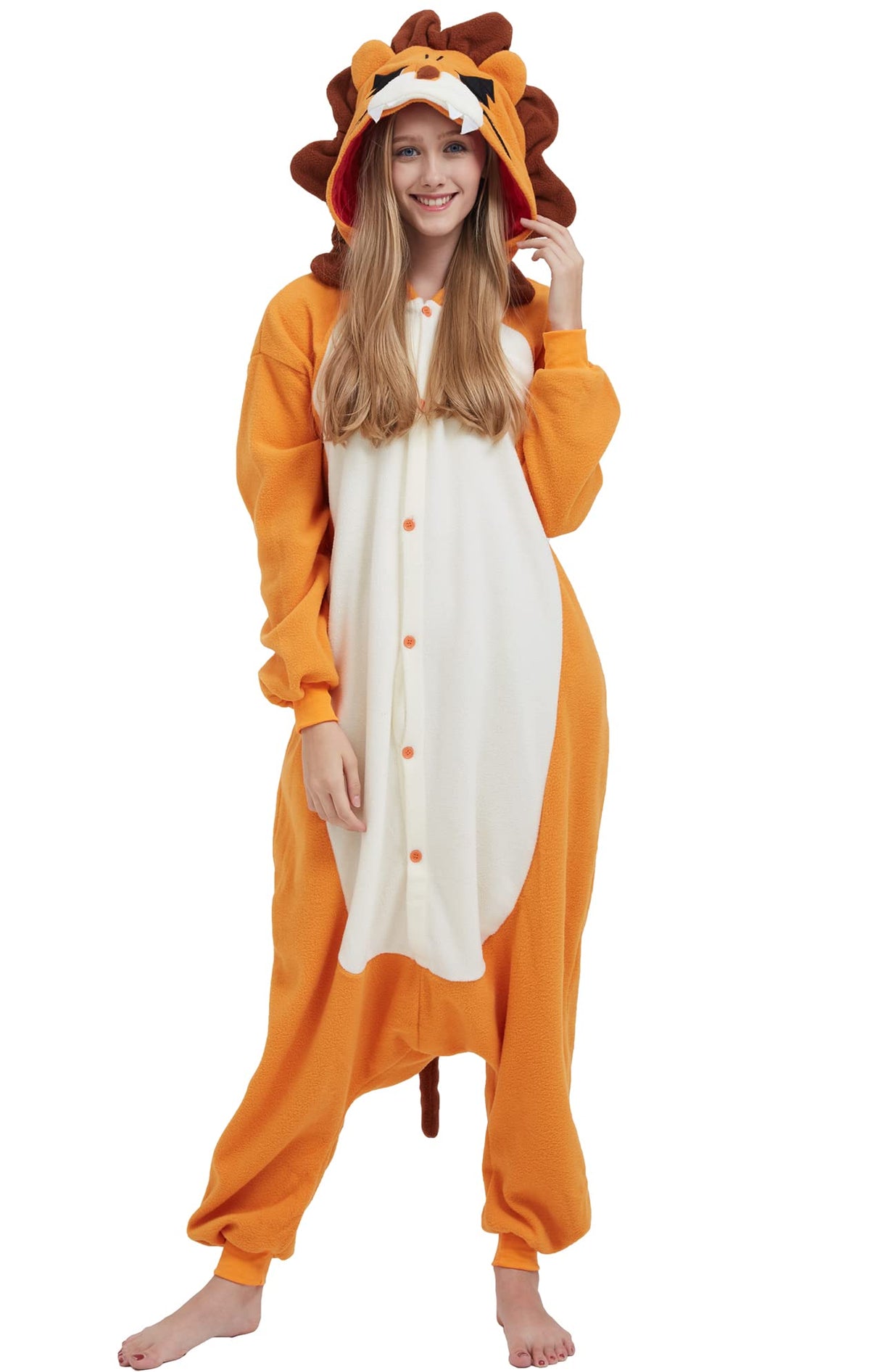 SAMGU Adult Onesie Animal Halloween Cosplay Costume One Piece Pajamas for Women and Men