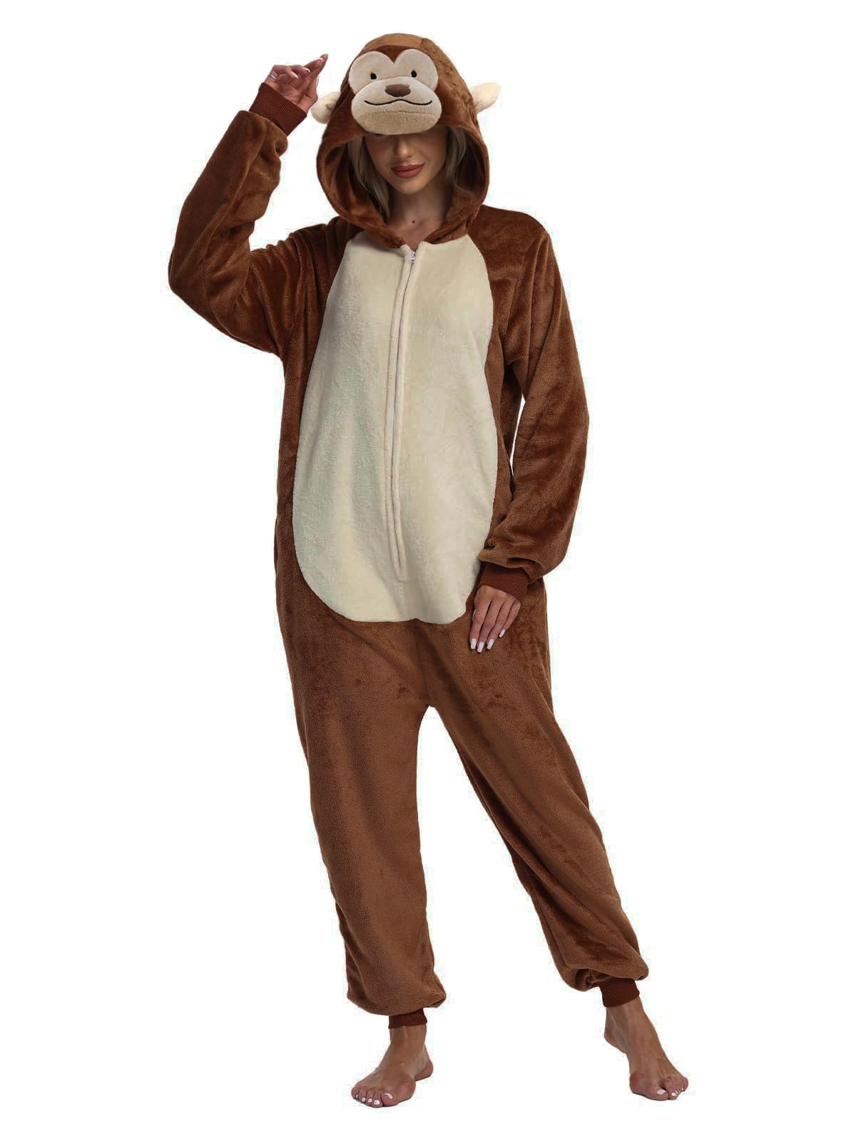 Adult Onesie Pajamas Animal One Piece Costume Halloween Cosplay for Women Men