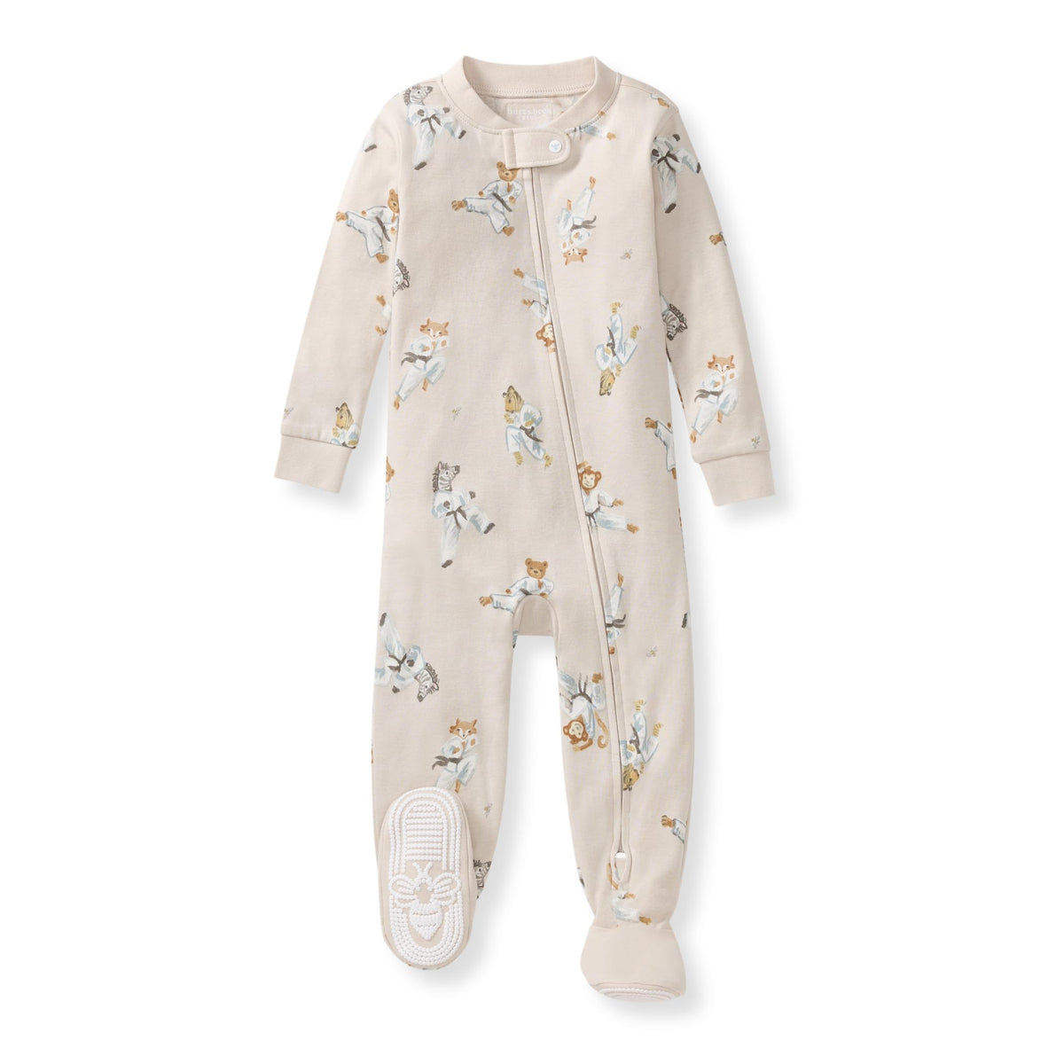 Burt's Bees Baby Boys Organic Cotton, Snug Fit Footed Sleeper Pajamas