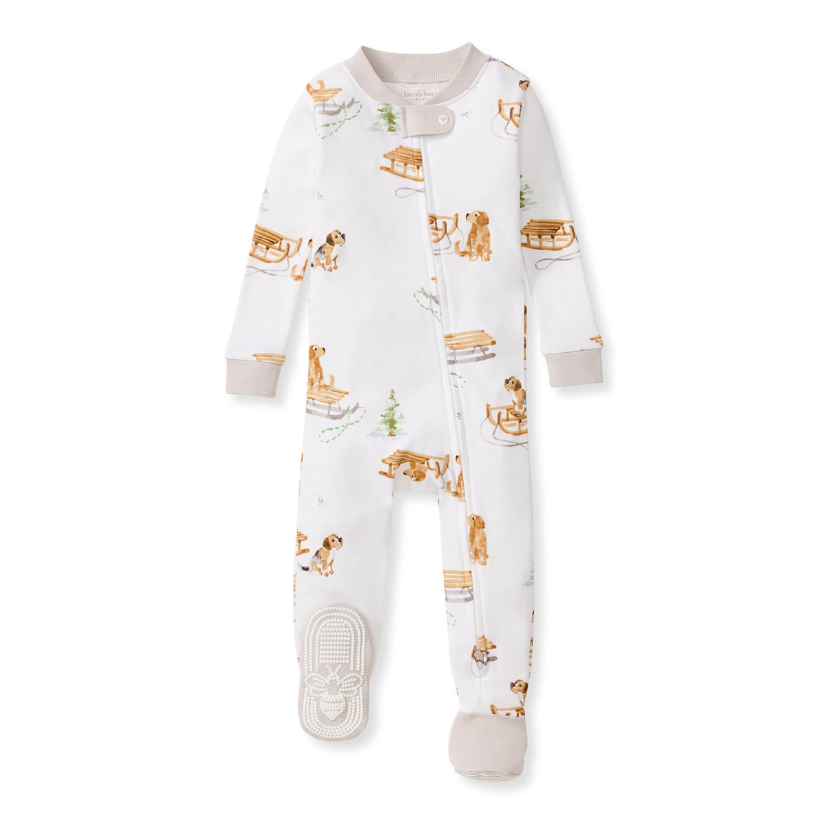Burt's Bees Baby Boys Organic Cotton, Snug Fit Footed Sleeper Pajamas