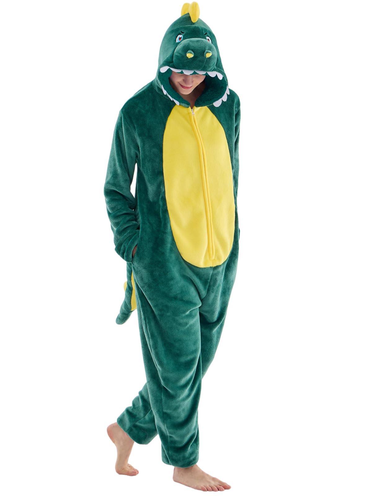 Unisex Adult Onesie Pajamas Animal One Piece Snug Fit Halloween Costume Sleepwear Homewear