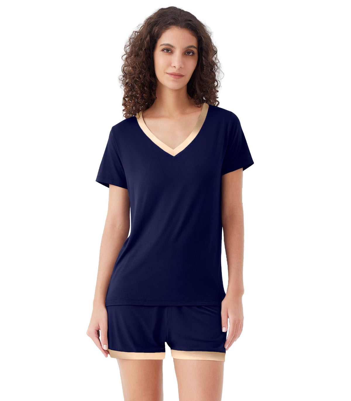 WiWi Bamboo Viscose Womens Pajamas Cooling Sleepwear for Hot Flashes S-4X