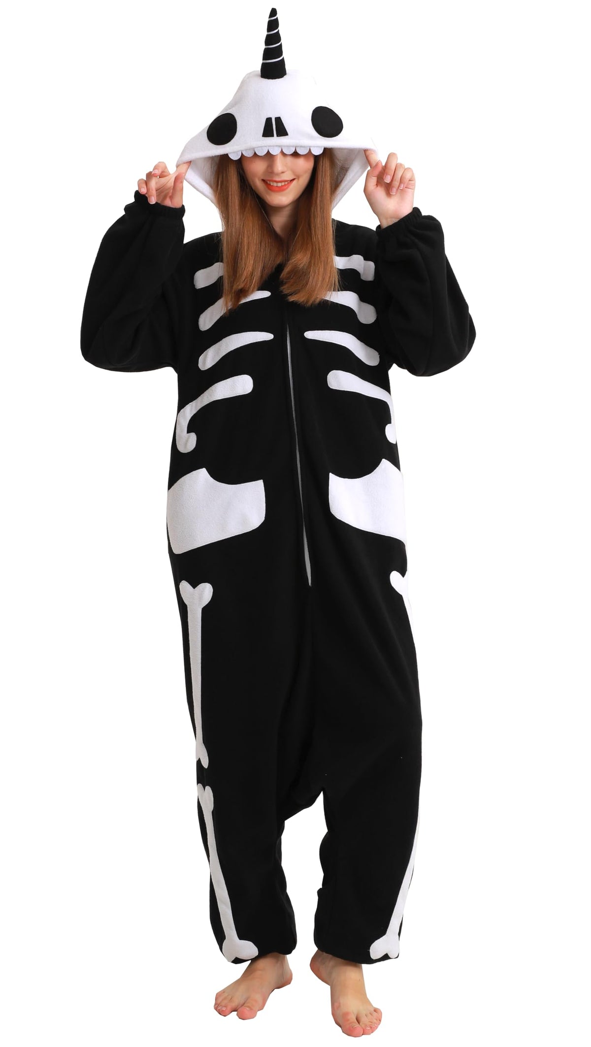 SAMGU Adult Onesie Animal Halloween Cosplay Costume One Piece Pajamas for Women and Men