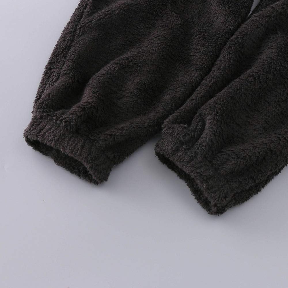 Womens Fleece Onesie Pajamas Jumpsuit Warm Sherpa Romper