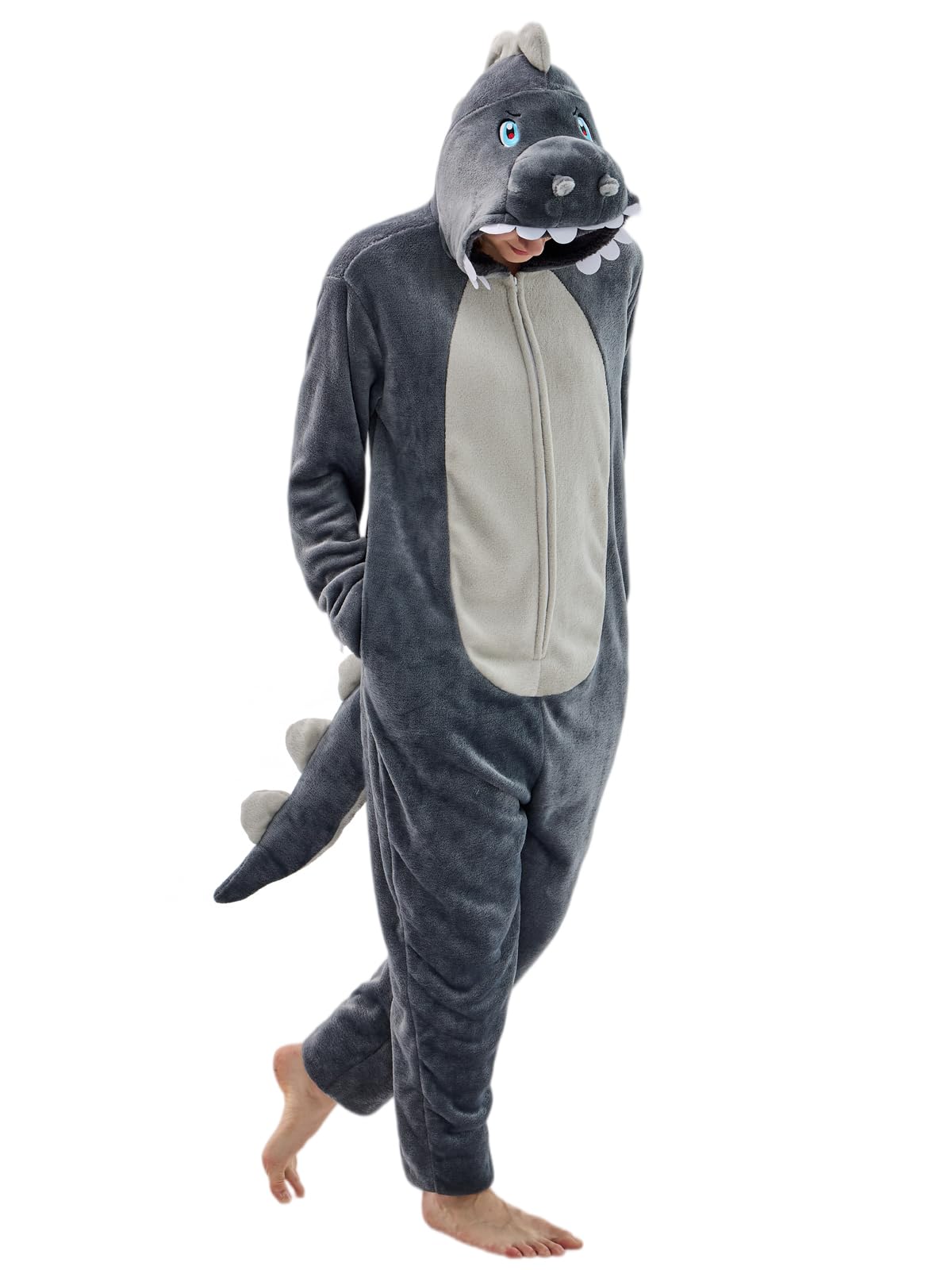 Unisex Adult Onesie Pajamas Animal One Piece Snug Fit Halloween Costume Sleepwear Homewear