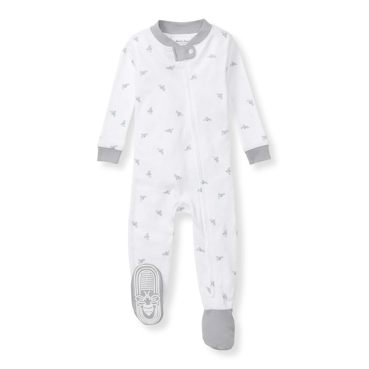 Burt's Bees Baby Boys Organic Cotton, Snug Fit Footed Sleeper Pajamas