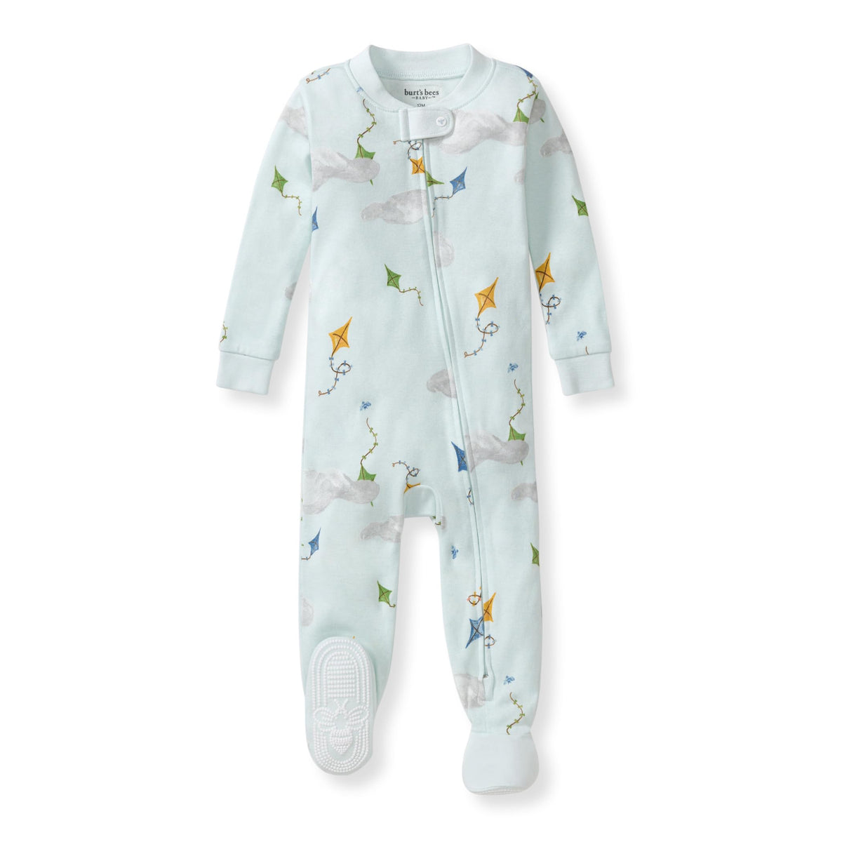 Burt's Bees Baby Boys Organic Cotton, Snug Fit Footed Sleeper Pajamas