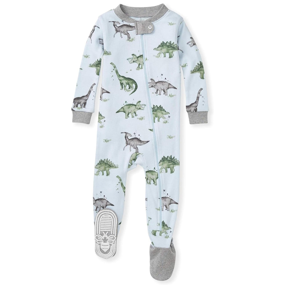 Burt's Bees Baby Boys Organic Cotton, Snug Fit Footed Sleeper Pajamas