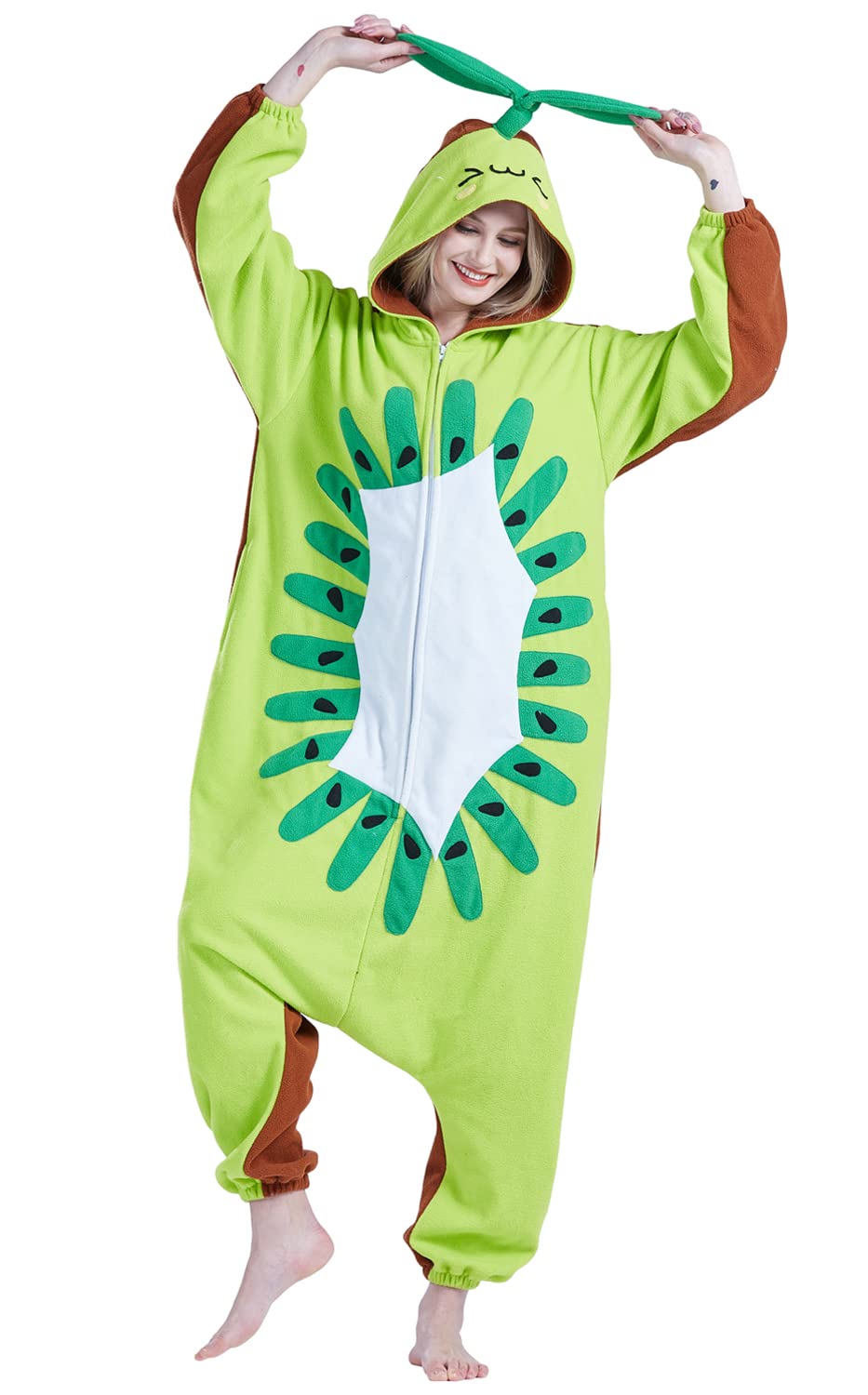 SAMGU Adult Onesie Animal Halloween Cosplay Costume One Piece Pajamas for Women and Men