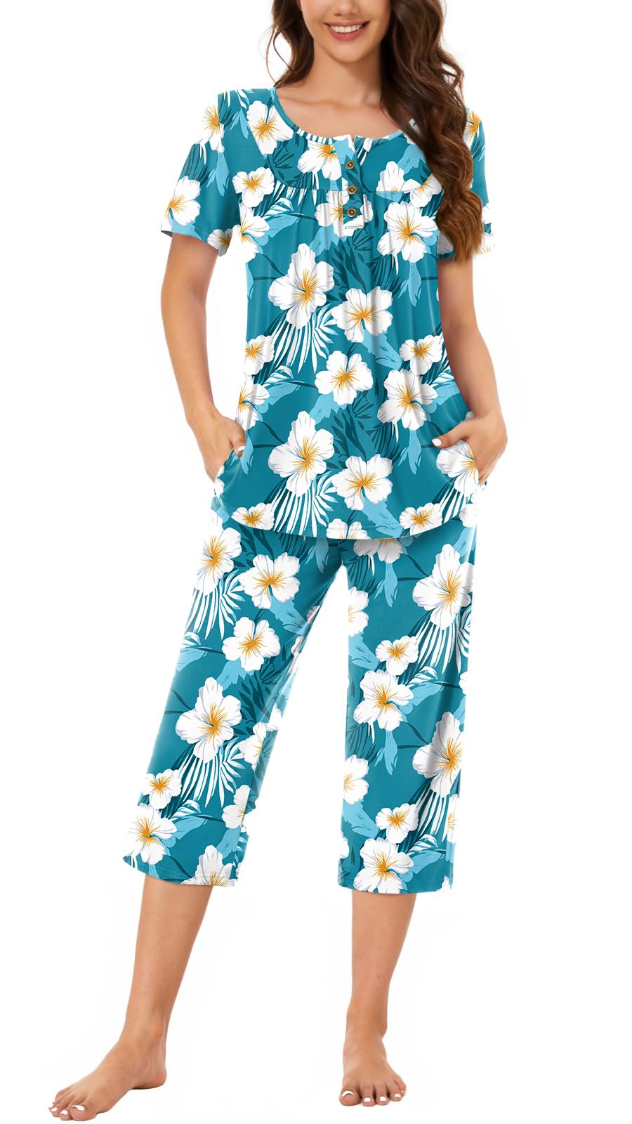 Bestbee Pajamas for Women Set 2 Piece Outfits Soft Sleepwear Ladies Pj Sets