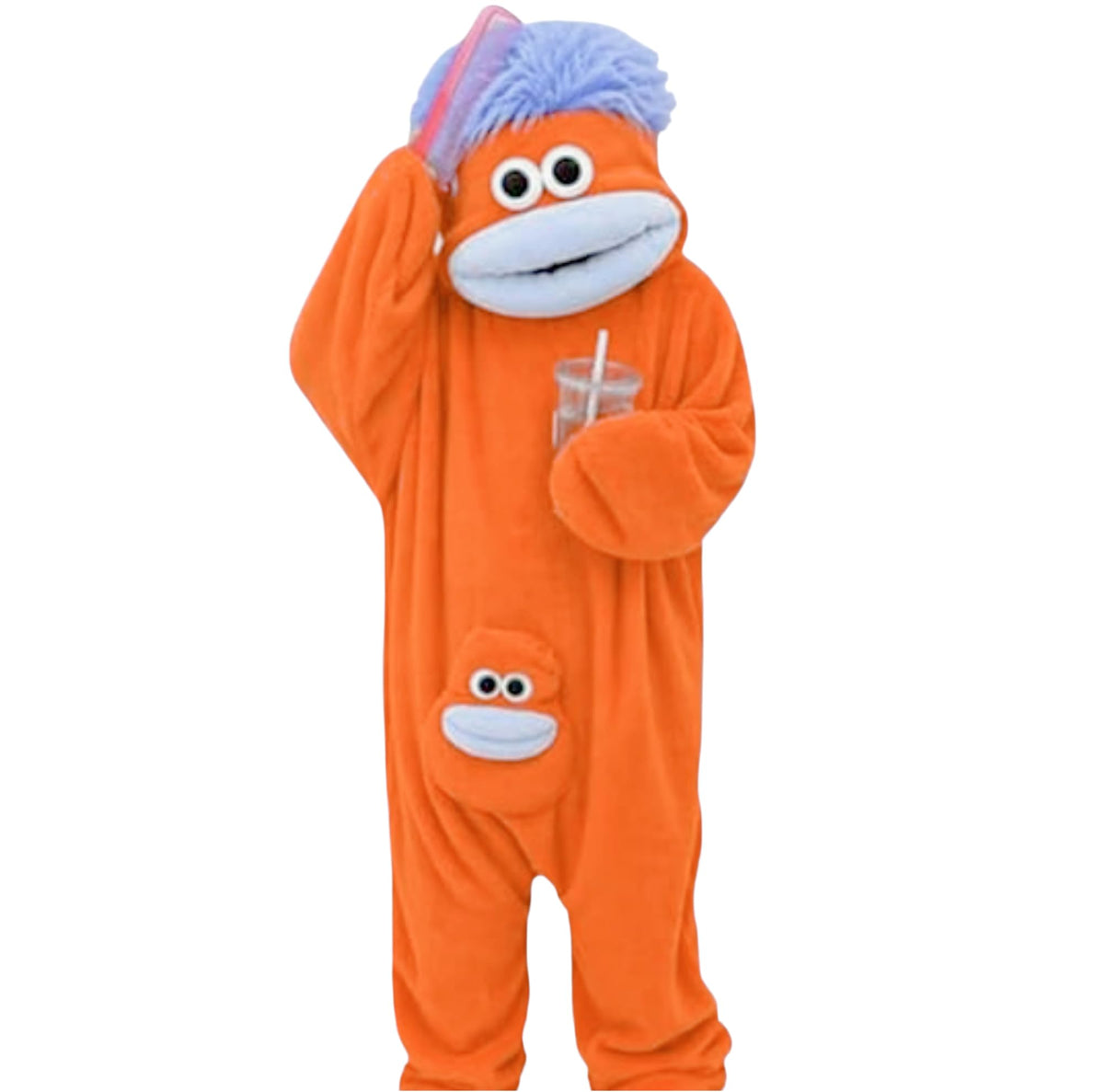 Funny Green Big Mouth Monster Onesie Pajamas
