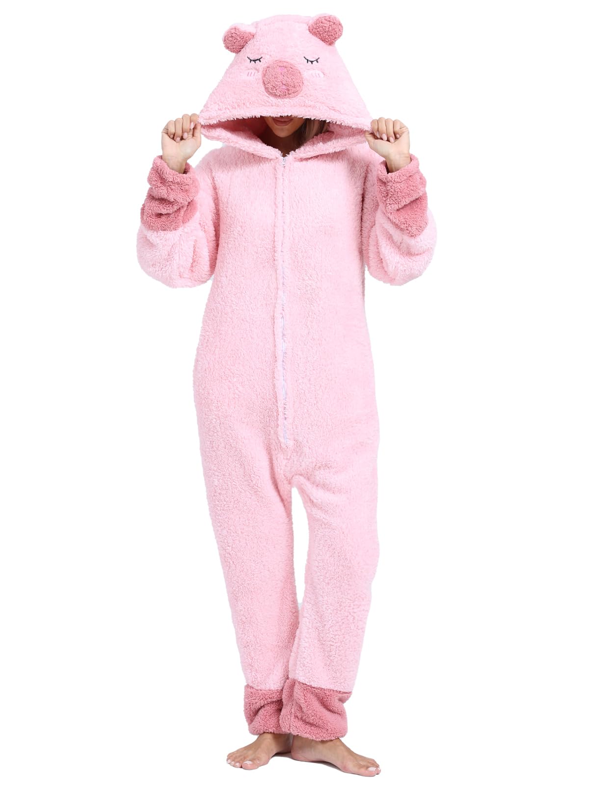 Adult Onesie Pajamas Animal One Piece Costume Halloween Cosplay for Women Men