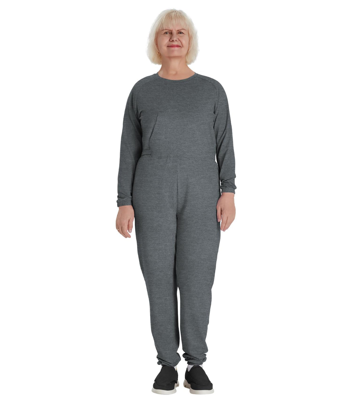 Adaptive Clothing for Women Anti-Strip Back-Zip Jumpsuit for Elderly Women